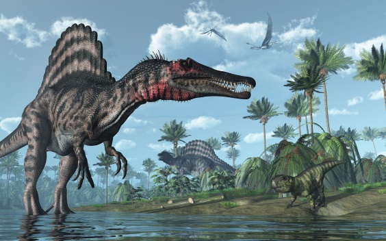 陸棲とされていた頃のスピノサウルスの画像2